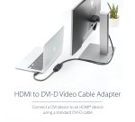 StarTech.com 8in HDMI to DVI-D Video Cable Adapter - HDMI Male to DVI Female