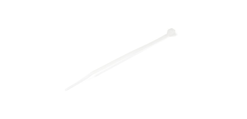 StarTech.com Colliers de Serrage 10 cm Blancs - Largeur 2 mm - Diam. Faisceau 22 mm - Résistance Traction 8 kg - Fermeture Glissière Autobloquante Nylon avec Pointe Incurvée - 94V-2/UL -1000 pcs