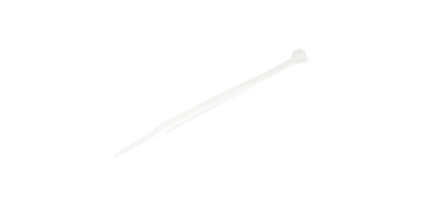 StarTech.com Fascetta Fermacavi da 10cm - Fascetta in Plastica Stringicavo Larga 2mm, Diametro del Fascio 22mm, Resistenza alla Trazione 8kg - Autobloccante - 94V-2/UL - Confezione da 100 pezzi - Bianca