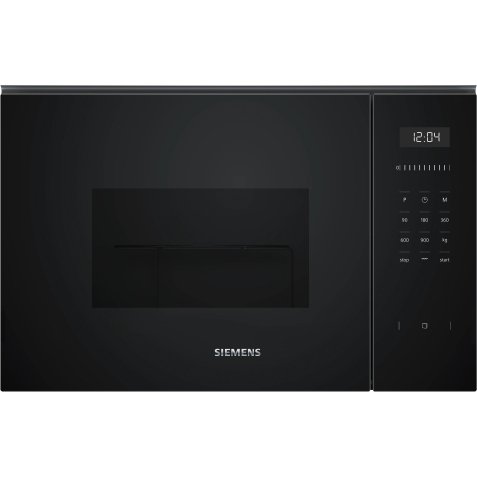 SIEMENS Micro ondes Grill Encastrable BE555LMB1F, iQ500, 25 litres, cookControl8