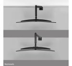 Neomounts DS70PLUS-450BL1 Support d'écran à fixer 17-49" - ressort à gaz - Topfix - arrêt 180°