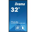 iiyama LH3275HS-B1AG Écran d'affichage dynamique Écran plat de signalisation numérique 80 cm (31.5") LCD Wifi 500 cd/m² Full HD Noir Intégré dans le processeur Android 11 24/7