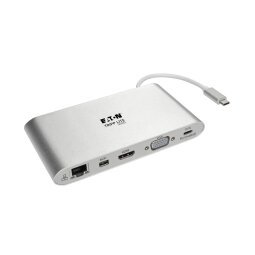 Tripp Lite U442-DOCK1 station d'accueil Avec fil USB 3.2 Gen 1 (3.1 Gen 1) Type-C Argent