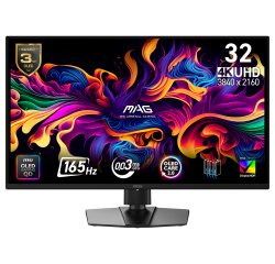 MSI MAG 322UP QD-OLED E16 Monitor PC 80 cm (31.5") 3840 x 2160 Pixel 4K Ultra HD Nero