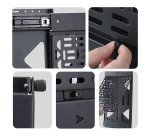 StarTech.com Panneau de Rangement Coulissant pour Composants Audiovisuels, Support pour Décodeur et Accessoires, Charge max. 10 kg, Support Mural Multimédia à Installer Derrière le Téléviseur, Conception Coulissante pour un Accès Facile