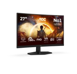 AOC G4 27" IPS FHD 180Hz Monitor PC 68,6 cm (27") 1920 x 1080 Pixel Full HD LCD Nero, Rosso