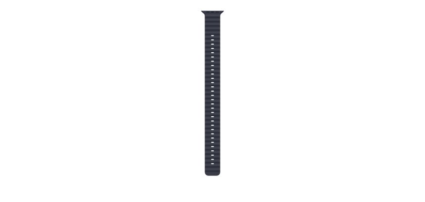 Apple MXTJ3ZM/A accessoire intelligent à porter sur soi Bande Marine Fluoroélastomère, Titane