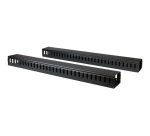 StarTech.com Lot de 2 Organiseurs de Câbles Verticaux 20U avec Passages de Câbles, Panneau de Gestion Verticale des Câbles, Chemin de Câbles pour Montage en Tack 40U, 2 Organiseurs de Câbles de 91cm