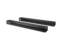 StarTech.com Lot de 2 Organiseurs de Câbles Verticaux 20U avec Passages de Câbles, Panneau de Gestion Verticale des Câbles, Chemin de Câbles pour Montage en Tack 40U, 2 Organiseurs de Câbles de 91cm