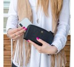 Celly VENEREBK mobile phone case 16.5 cm (6.5") Wallet case Black