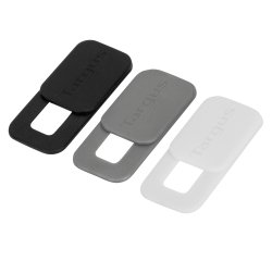 Targus AWH025GL accessoire de webcam Couvercle de protection de propriété Noir, Gris, Blanc