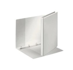 Classeur 4 anneaux cartonné Esselte personnalisable A4 maxi - Dos 2,9 cm blanc