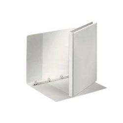 Classeur 4 anneaux cartonné Esselte personnalisable A4 maxi - Dos 2,9 cm blanc