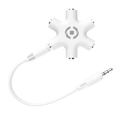 Celly MIX5LINEIN35WH splitter audio Bianco