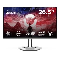 Lenovo Legion Pro 27Q-10 - Monitor Gaming 26.5" QD-OLED Flat QHD 2560x1440 0 280Hz 0.03ms - AMD FreeSync Premium Pro + VESA AdaptiveSync 2xHDMI 2.1 + 1xDP 1.4 - Stand Height + Tilt + Swivel + Pivot Cavo HDMI + DP + USB A/B incluso