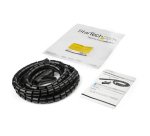 StarTech.com Gaine spirale range-câble Noir - 1,5 m - Diamètre de 25 mm