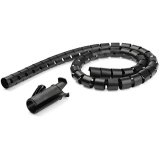 StarTech.com Gaine spirale range-câble Noir - 2,5 m - Diamètre de 45 mm