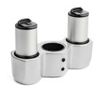 StarTech.com Bras de Support de Bureau pour Quatre Moniteurs - Support sur Mât Articulé/Réglable en Hauteur pour Écrans VESA 4 2x2 Jusqu'à 30"(11,2kg) - Inclinaison/Pivotement/Rotation - Pince en C/Anneau - Argent