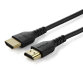 StarTech.com 1 m Premium Gecertificeerde HDMI 2.0 Kabel met Ethernet, Duurzame High Speed UHD 4K 60Hz HDR, Robuuste M/M Kabel met Aramidevezel, TPE, Ultra HD Monitors, TVs & Displays, Zwart