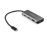 StarTech.com Hub USB-C 4 Ports - 2x USB-A et 2x USB-C - Hub SuperSpeed 10Gbps USB Type-C 3.2 Gen 2 - Alimentation Bus USB - Adaptateur USB-C vers USB - Aluminium - Câble 25 cm