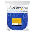 StarTech.com Ruban Auto Agrippant - Rouleau de 30,5 m pour Gestion de Câbles - Ruban Auto-Agrippant - Attaches Câble Ajustables - Sangles de Gestion de Câbles Auto-agrippantes et Réutilisables - Bleu