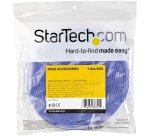 StarTech.com Bobina de 7,6m de Gancho y Bucle - Tiras Reutilizables de Gancho y Bucle - Cinta Sujetacables - Envolturas Ajustables de Tela para Gestión de Cableado - Azul