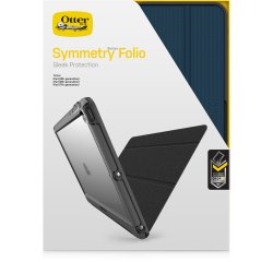 OtterBox Coque Symmetry Folio pour iPad 7th/8th/9th gen, Antichoc, anti-chute, étui folio de protection fin, testé selon les normes militaires, Bleu