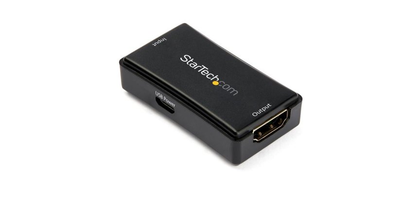 StarTech.com Amplificateur de Signal HDMI de 14m - 4K 60Hz - Alimenté par USB - Répéteur et Amplificateur HDMI en ligne - Support Audio 7.1
