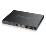 Zyxel XMG2230-28HP Géré L2/L3 2.5G Ethernet (100/1000/2500) Connexion Ethernet, supportant l'alimentation via ce port (PoE) 1U Noir