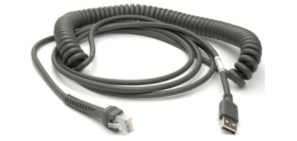 Zebra CBA-U29-C15ZBR cable USB USB 2.0 4,57 m USB A Negro