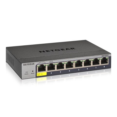 NETGEAR GS108Tv3 Gestionado L2 Gigabit Ethernet (10/100/1000) Gris