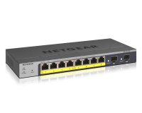 NETGEAR GS110TP Géré L2/L3/L4 Gigabit Ethernet (10/100/1000) Connexion Ethernet, supportant l'alimentation via ce port (PoE) Gris