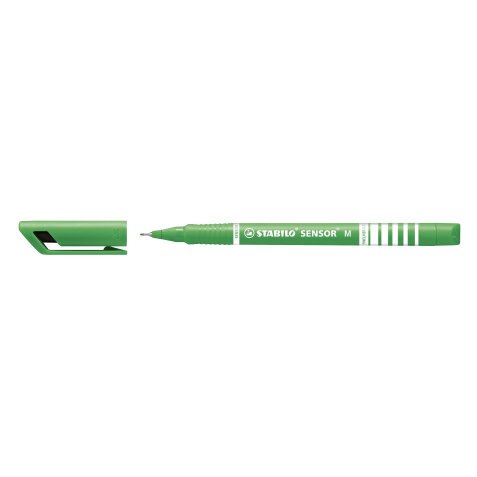 Stylo-feutre pointe moyenne sur amortisseur (0,7 mm) - Vert