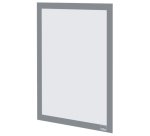 Porte-affiche nobo magnetique autocollant a4 cadre coloris  gris