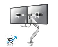 Neomounts NM-D775DXSILVER Support d'écran à fixer 10-32" - ressort à gaz - Topfix - arrêt 180°