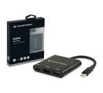 Conceptronic DONN01B replicatore di porte e docking station per laptop USB 3.2 Gen 1 (3.1 Gen 1) Type-C Nero