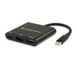 Conceptronic DONN01B replicatore di porte e docking station per laptop USB 3.2 Gen 1 (3.1 Gen 1) Type-C Nero
