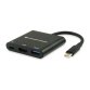 CARICATORE PD USB 3-PORTE 65W GaN, 2x USB-C, 1x USB-A, QC 3.0, PPS, PD 3.0