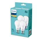 Philips Lampadina 75 W A60 E27 x4