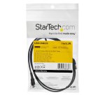 StarTech.com Câble de Charge Rapide USB-C de 1m, Robuste, Charge et Synchronisation, 60W (3A) PD, USB 2.0, Gaine TPE Noire et Fibre d'Aramide - Cordon de Charge USB C