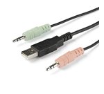 StarTech.com Commutateur KVM HDMI à 2 ports avec câbles incorporés - USB 4K 60Hz