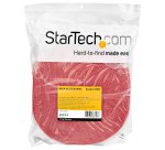 StarTech.com Ruban Auto Agrippant - Rouleau de 30,5 m pour Gestion de Câbles - Ruban Auto-Agrippant - Attaches Câble Ajustables - Sangles de Gestion de Câbles Auto-agrippantes et Réutilisables - Rouge