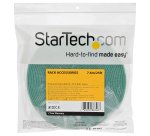 StarTech.com Bobina de 7,6m de Gancho y Bucle - Tiras Reutilizables de Gancho y Bucle - Cinta Sujetacables - Envolturas Ajustables de Tela para Gestión de Cableado - Verde