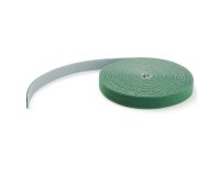 StarTech.com Bobina de 7,6m de Gancho y Bucle - Tiras Reutilizables de Gancho y Bucle - Cinta Sujetacables - Envolturas Ajustables de Tela para Gestión de Cableado - Verde