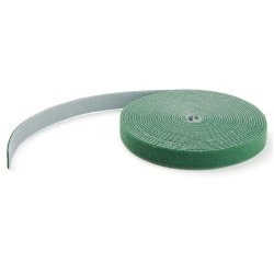 StarTech.com 15m Bulk Rol Klittenband - Op Maat te Knippen Herbruikbare Kabelbinders - Industriële Klitband Tape - Zelfklevende Klittenband Tyrap Strips - Groen