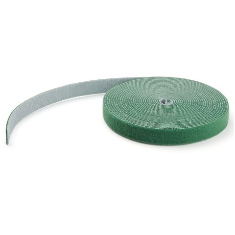 StarTech.com Bobina de 7,6m de Gancho y Bucle - Tiras Reutilizables de Gancho y Bucle - Cinta Sujetacables - Envolturas Ajustables de Tela para Gestión de Cableado - Verde