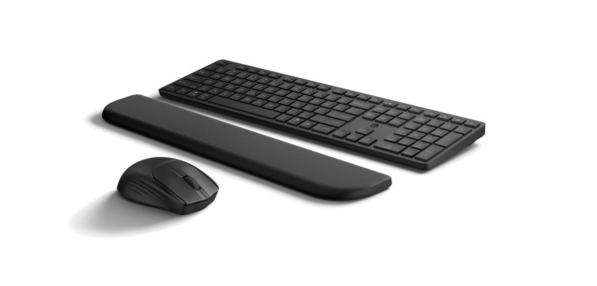 HP Combinazione di tastiera e mouse 580C multi-dispositivo e dual-mode con poggiapolsi