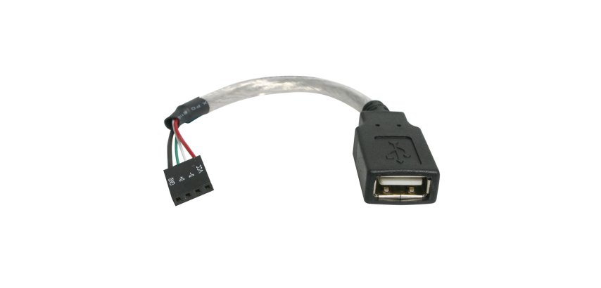 StarTech.com Câble USB 2.0 de 15 cm - USB A femelle vers adaptateur USB carte mère 4 broches F/F