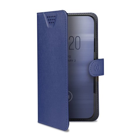 Celly Wally One XXL mobile phone case 14 cm (5.5") Flip case Blue
