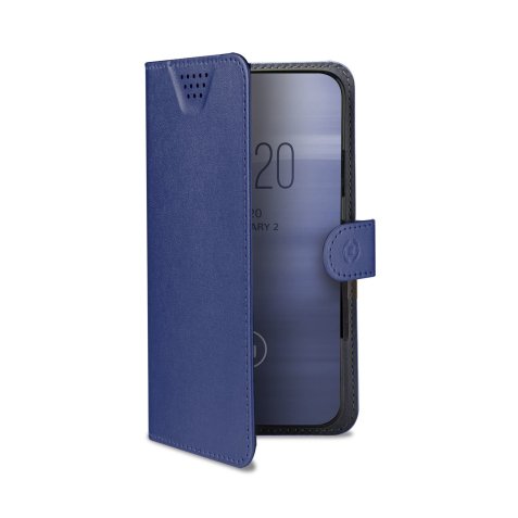 Celly Wally One XL mobile phone case 12.7 cm (5") Flip case Blue
